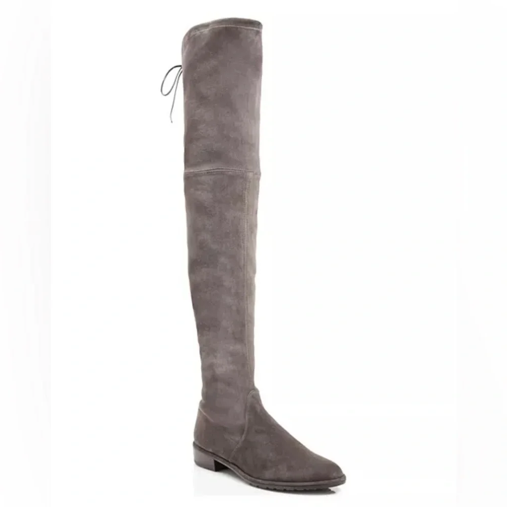 Stuart Weitzman Lowland Stretch Suede Over-the-Knee Boots Women’s 8